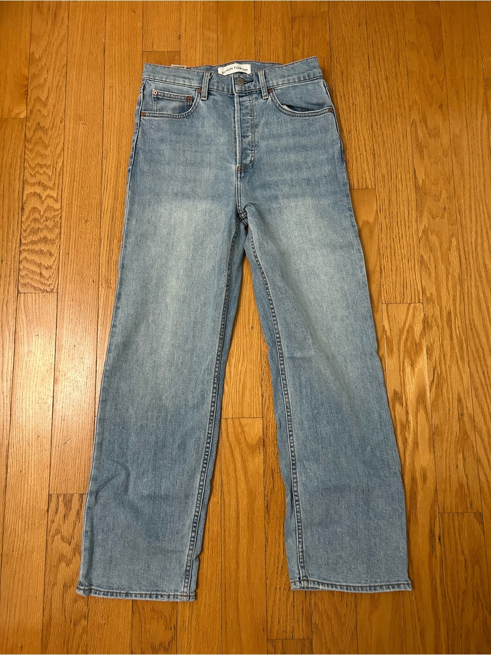 Denim Forum straight leg jeans